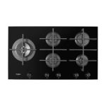 Whirlpool 5 Burner Gas on glass hob – Black GOA9523/NB1