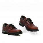Bronx Trap Casual Red Brown Lace Up D07724T