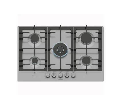 Bosch 75cm Stainless Steel 5 Burner Gas Hob PCQ7A5I90Z
