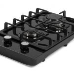 Zero 2 Burner Glass Top Gas Hob 2B Hob Blk Glass