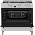 Defy 5 Burner Twin Thermofan Gas/Electric Cooker DGS906