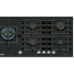 Bosch 90cm Black Series 8 Gas Hob Tempered Glass - PRS9A6H40Z
