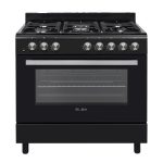 Elba 90cm Full Gas Stove Black 04/96CL828B