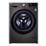 LG Black Steel Front Loader Washing Machine - F4V9BWP2E