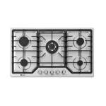 Zero 5 Burner Stainless Steel Top Gas Hob With Battery Ignition