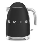 Smeg 1.7L Matte Black Retro Cordless Kettle - KLF03BLMSA