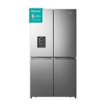 Hisense 579L 4 Door Freezer Fridge with Water Dispenser-Stainless Steel - H750FS-WD