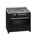 Meireles 90cm 5 Burner Black Gas / Electric Cooker E915BL