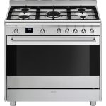 Smeg 90cm Stainless Steel Cooker With Gas Hob - SSA91MAX2