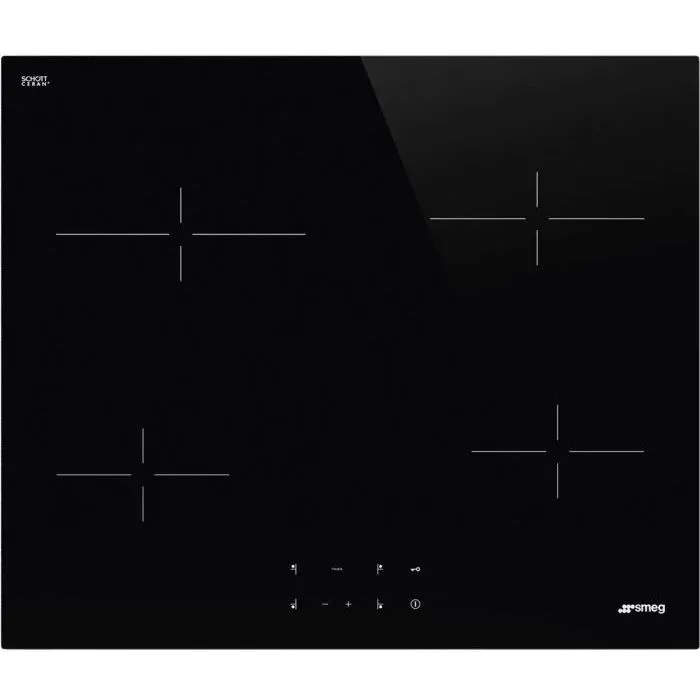 Smeg 60CM Black Glass Ceran Hob - SE264TD1