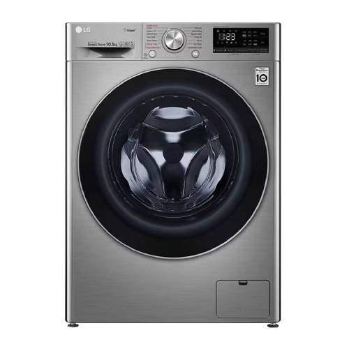 LG 10.5kg Silver Washing Machine - F4V5RYP2T