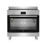 Beko 90cm Twin Fan Gas Electric Cooker BGTW11225EX