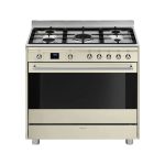 Smeg 90cm Cream Gas / Electric Cooker SSA91MAP2