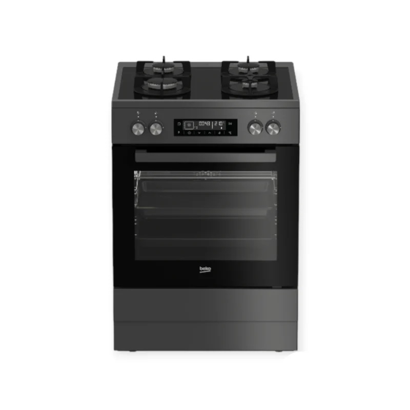 Beko 60 cm Multifunction Gas On Glass Stove FVM81430DA