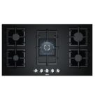 Bosch  90CM Gas Hob Black Glass Series 6 - PPQ9B6140M