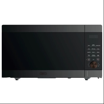 Defy 43l Black Glass Solo Microwave - DMO143